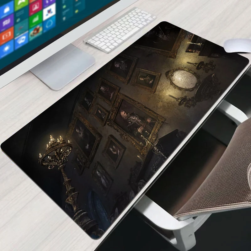 Bloodborne Desk Mat Mousepad Mouse Pad Large Xxl Gaming Pads Keyboards Protector Mause Accessories Mats Gamer 12 - Bloodborne Store