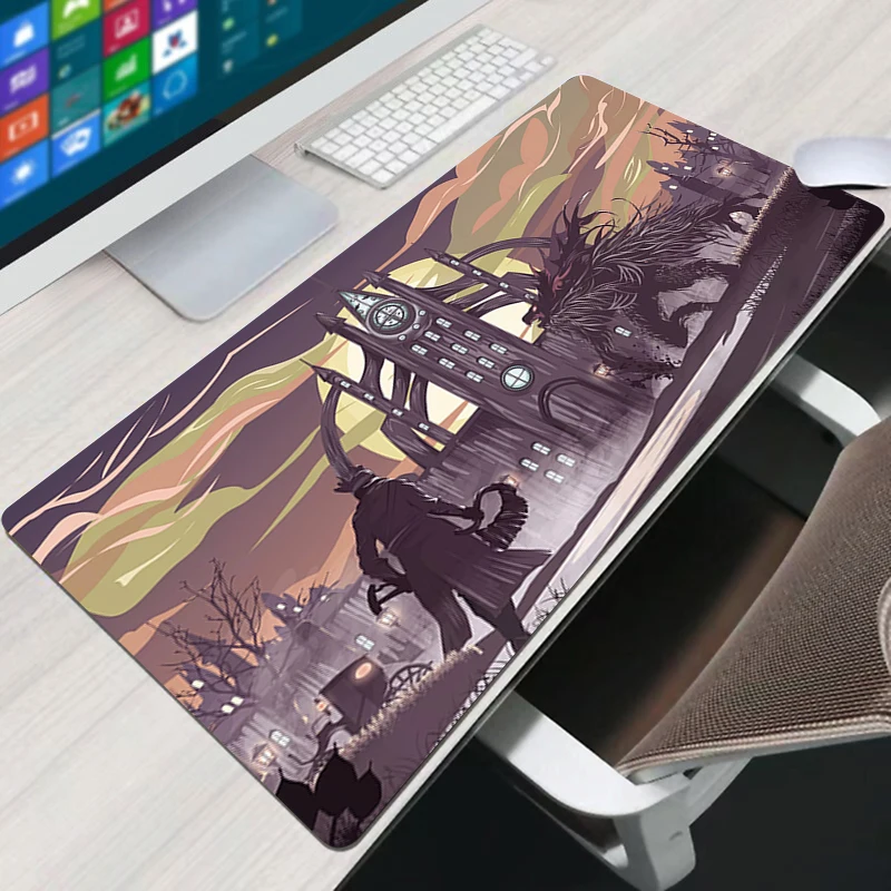 Bloodborne Desk Mat Mousepad Mouse Pad Large Xxl Gaming Pads Keyboards Protector Mause Accessories Mats Gamer 5 - Bloodborne Store