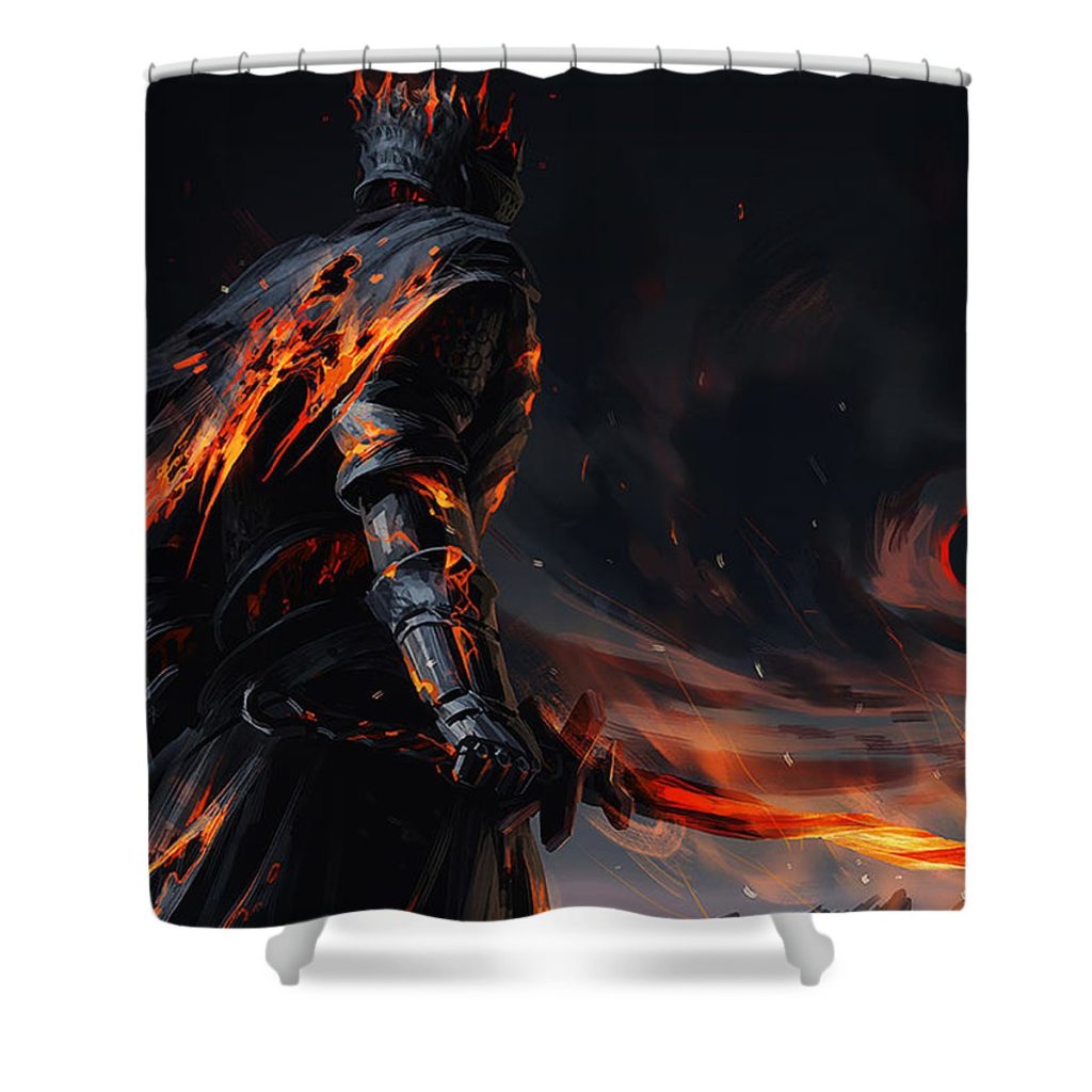 Bloodborne Dark Souls Shower Curtain