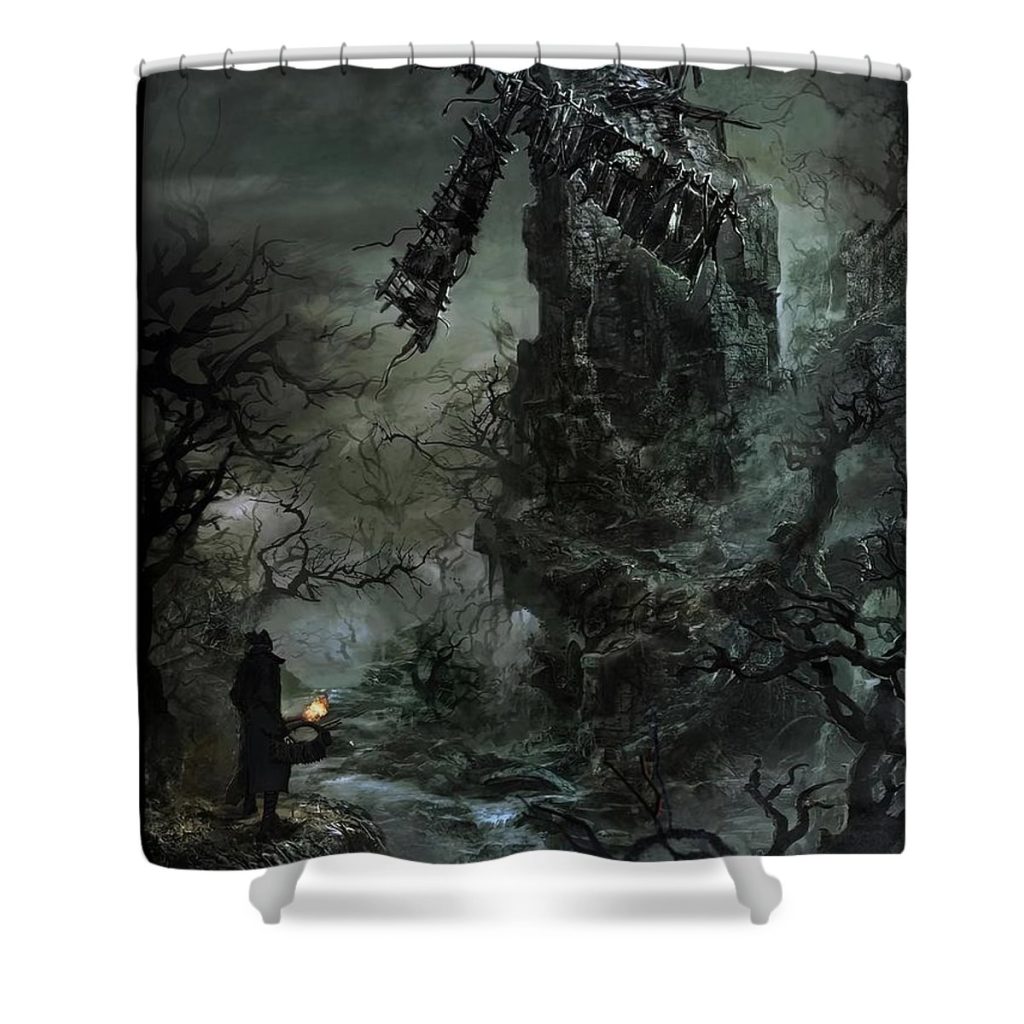 Bloodborne Forbidden Woods Shower Curtain