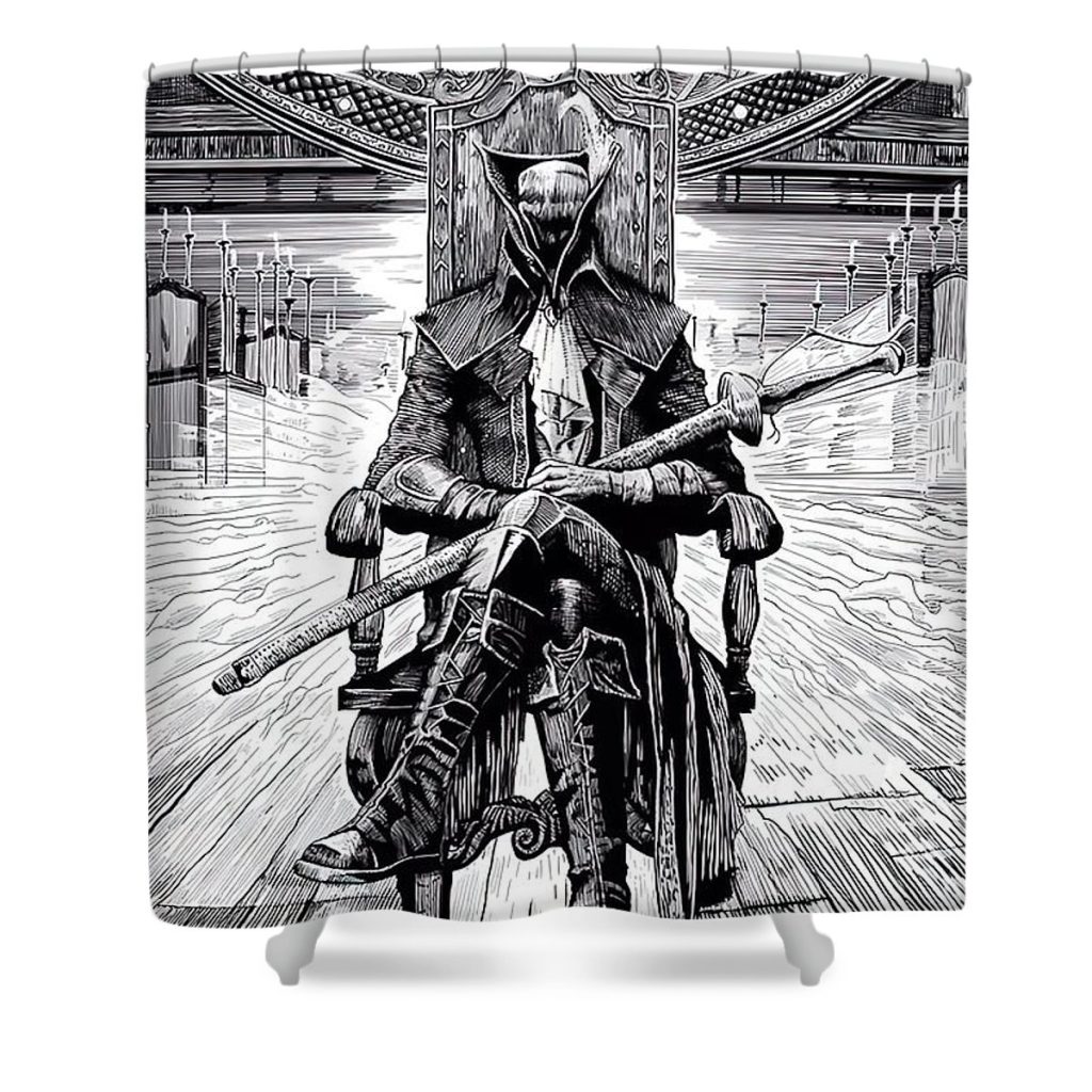 Bloodborne Girl Shower Curtain
