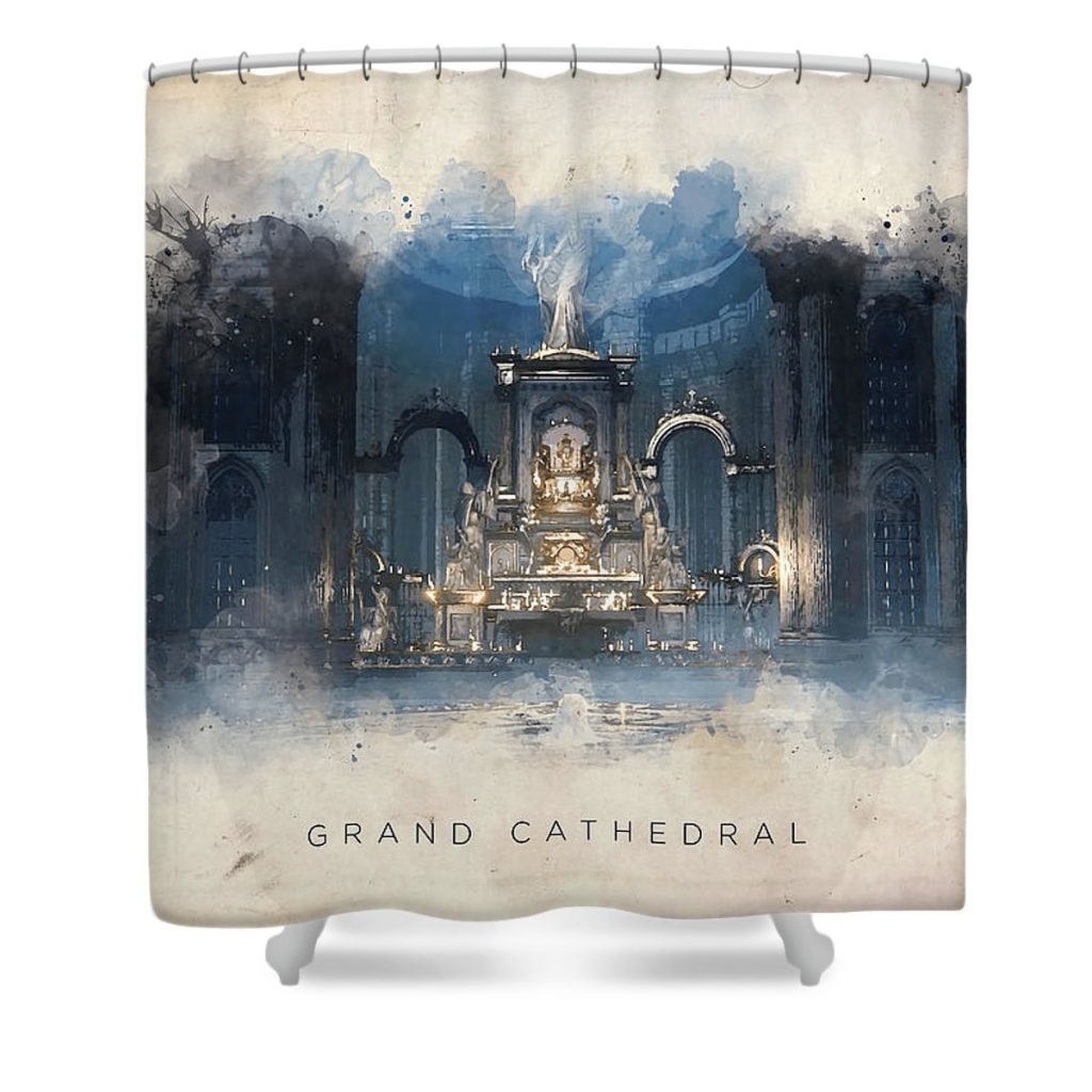 Bloodborne Grand Cathedral  love Shower Curtain