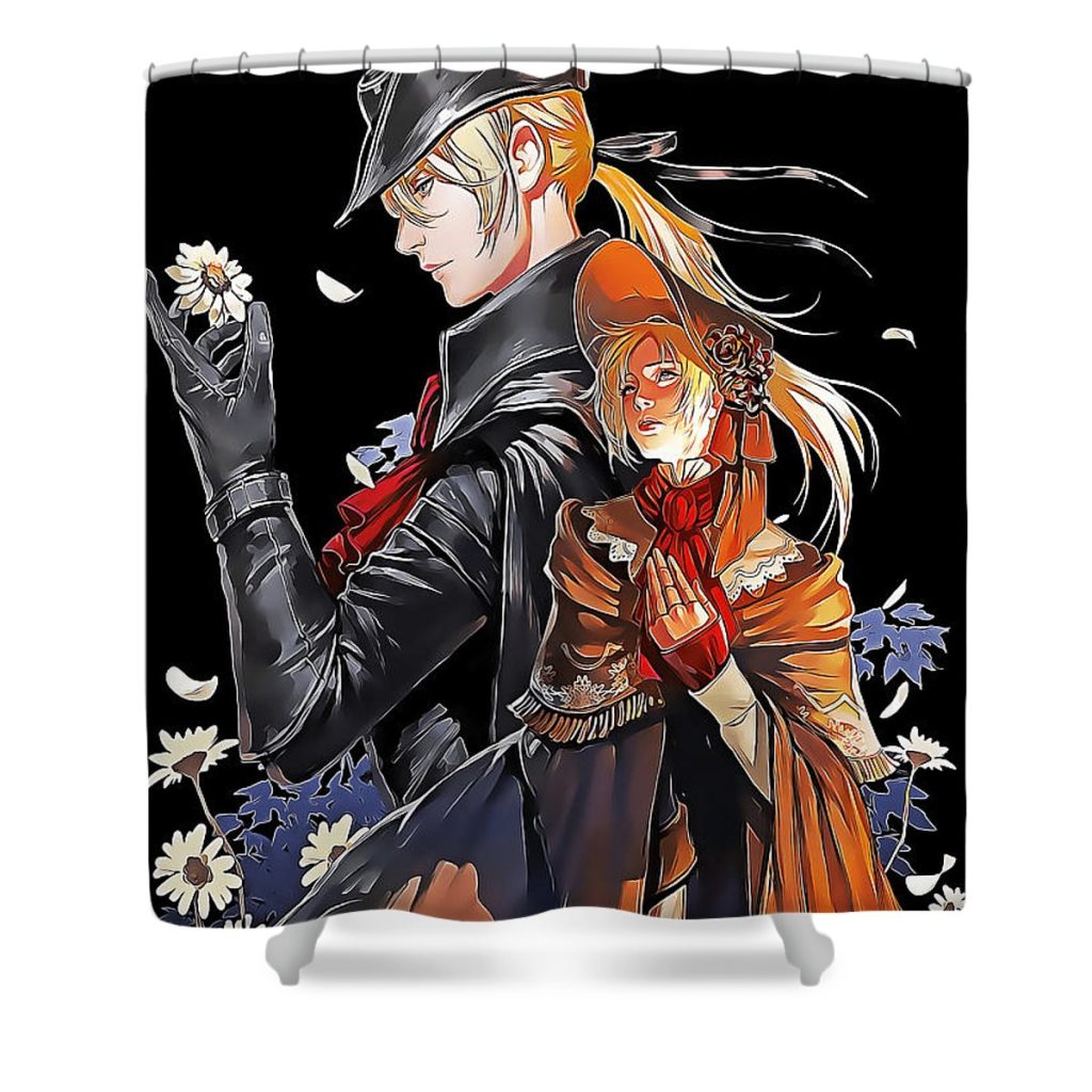 Bloodborne  humor travel green Shower Curtain