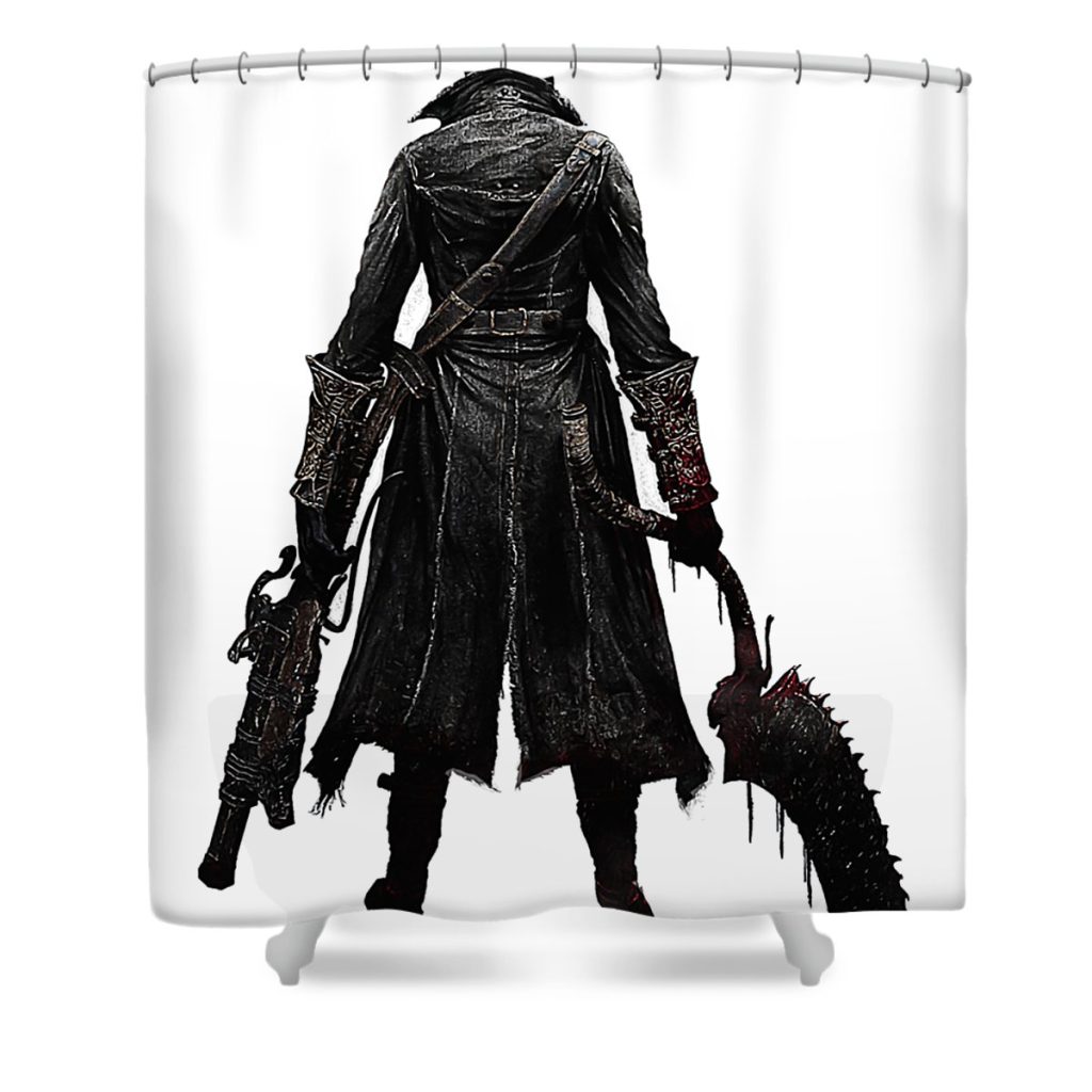 Bloodborne  Hunter Shower Curtain