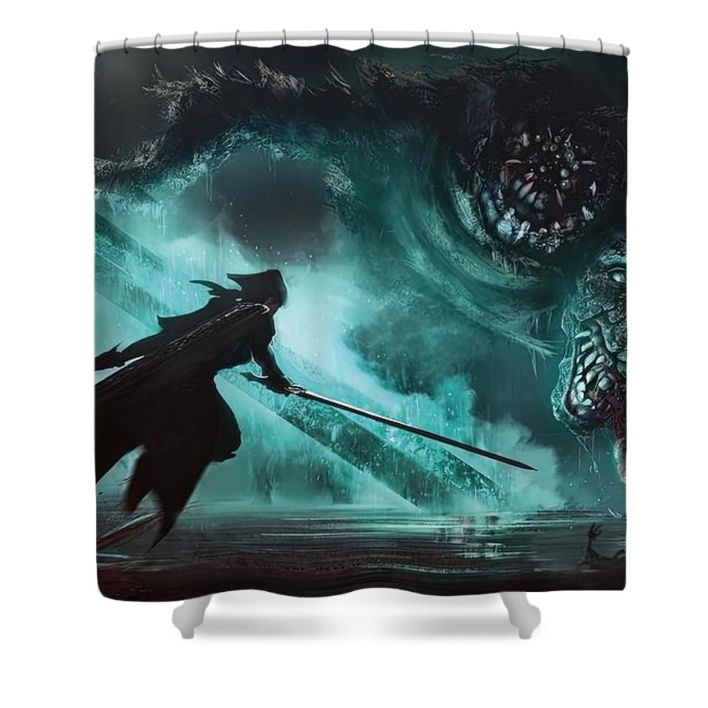Bloodborne Ludwig The Holy Blade Shower Curtain