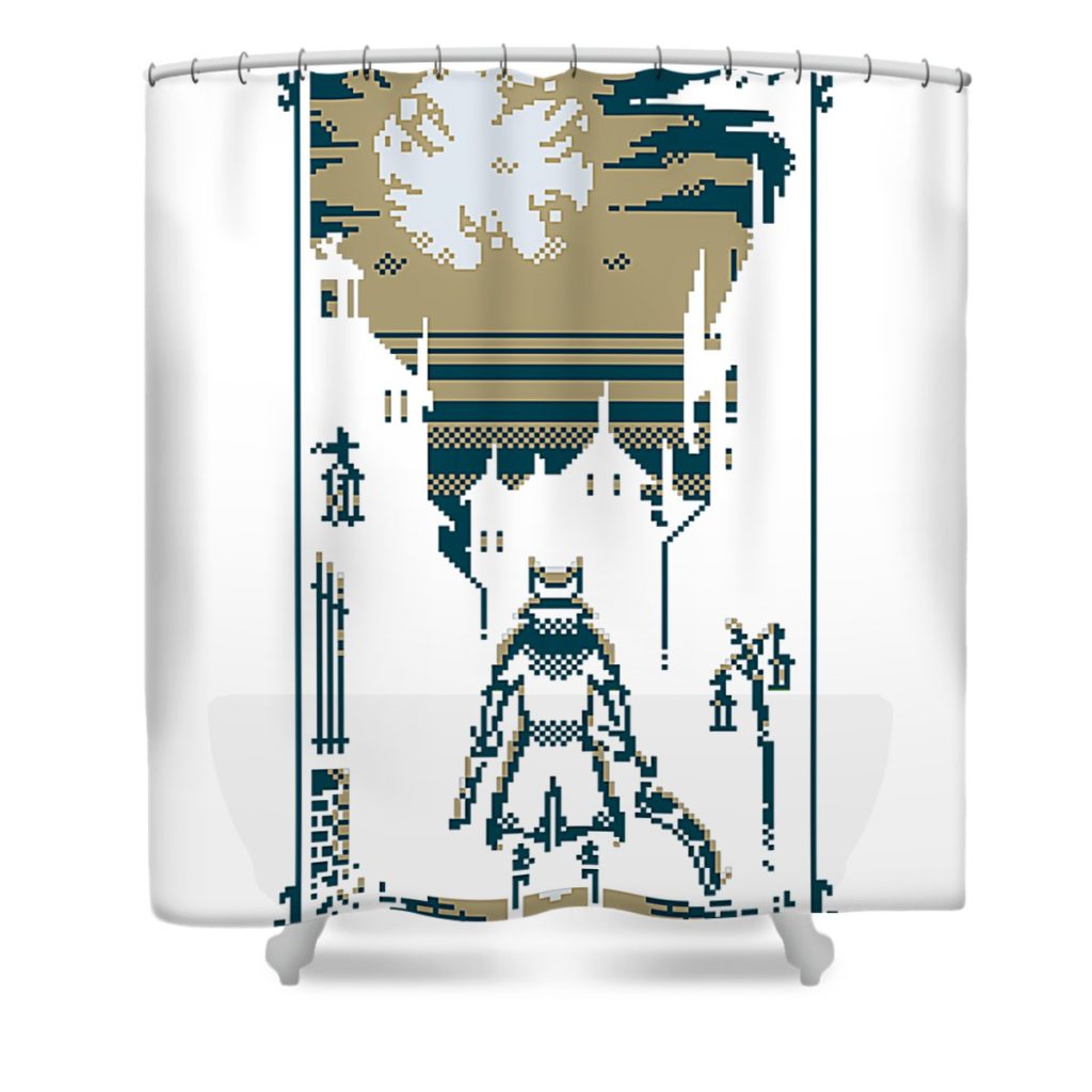 Bloodborne PixelFrame Shower Curtain