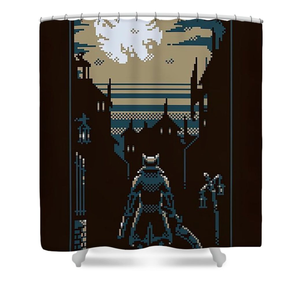 Bloodborne PixelFrame Shower Curtain