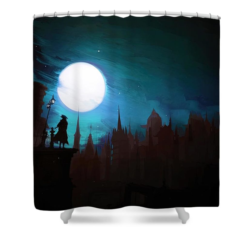 Bloodborne The Night of the Hunt Shower Curtain