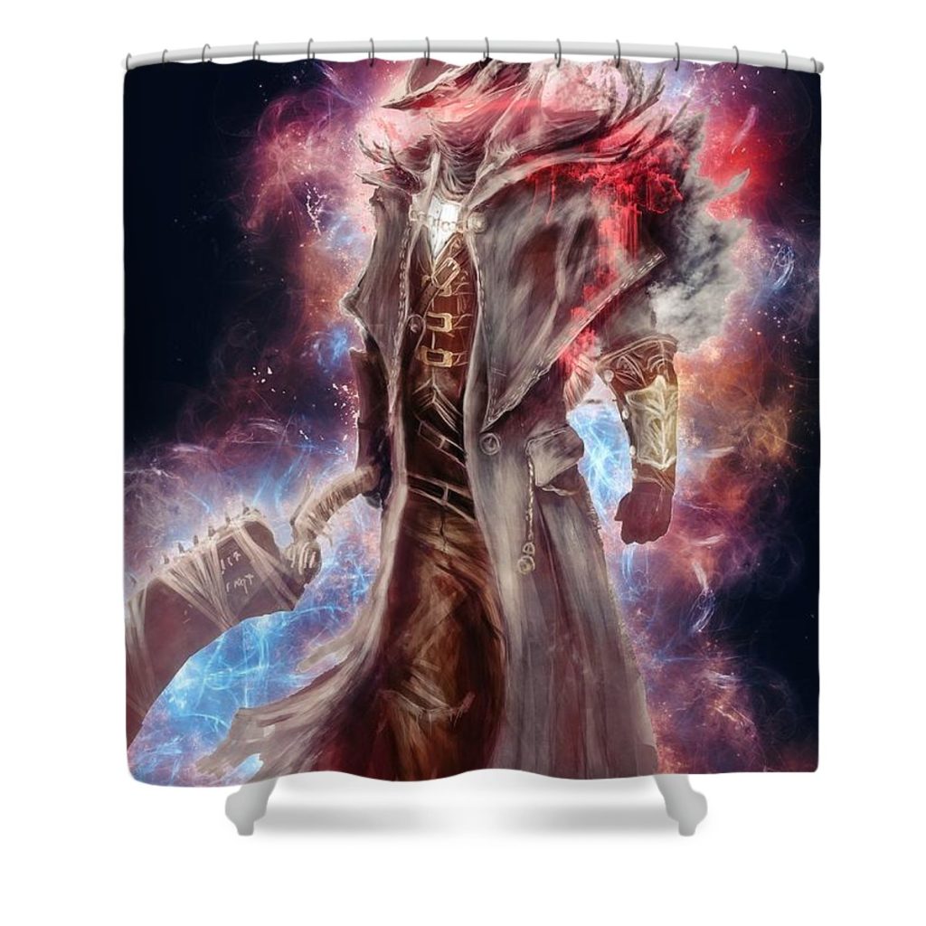 Hunter Bloodborne artwork Shower Curtain