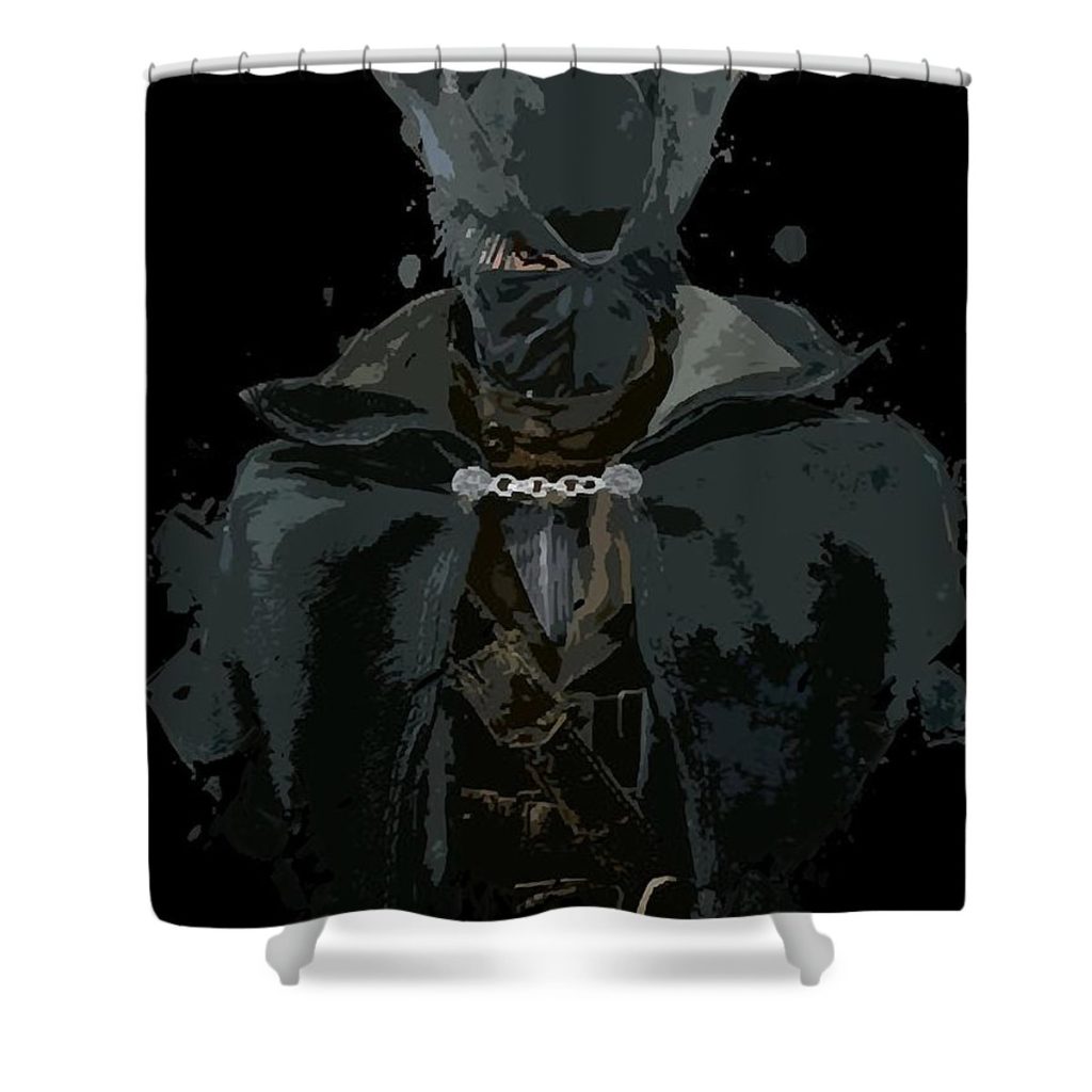 Hunter Splatter Bloodborne Perfect GiftPS4 Shower Curtain