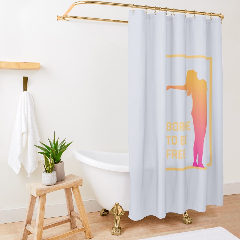 Borne To Be Free Shower Curtain