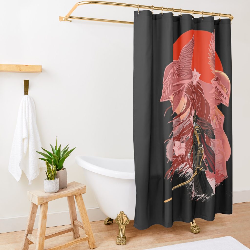 Bloodborne Game Malenia The Goddess Blade Shower Curtain