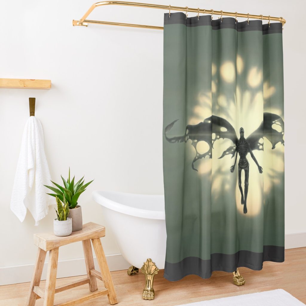 Bloodborne Dark Angel Shower Curtain