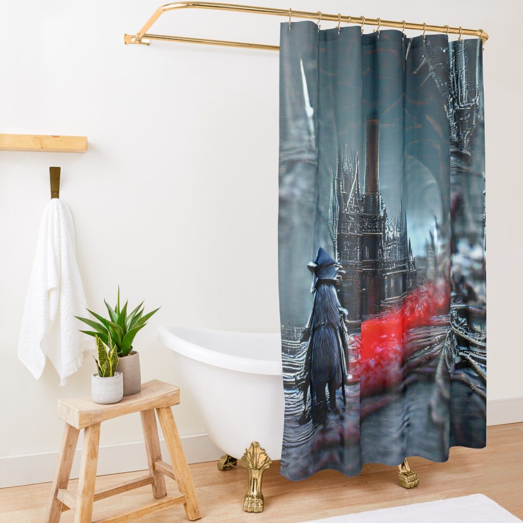 Bloodborne Haemocreated Shower Curtain