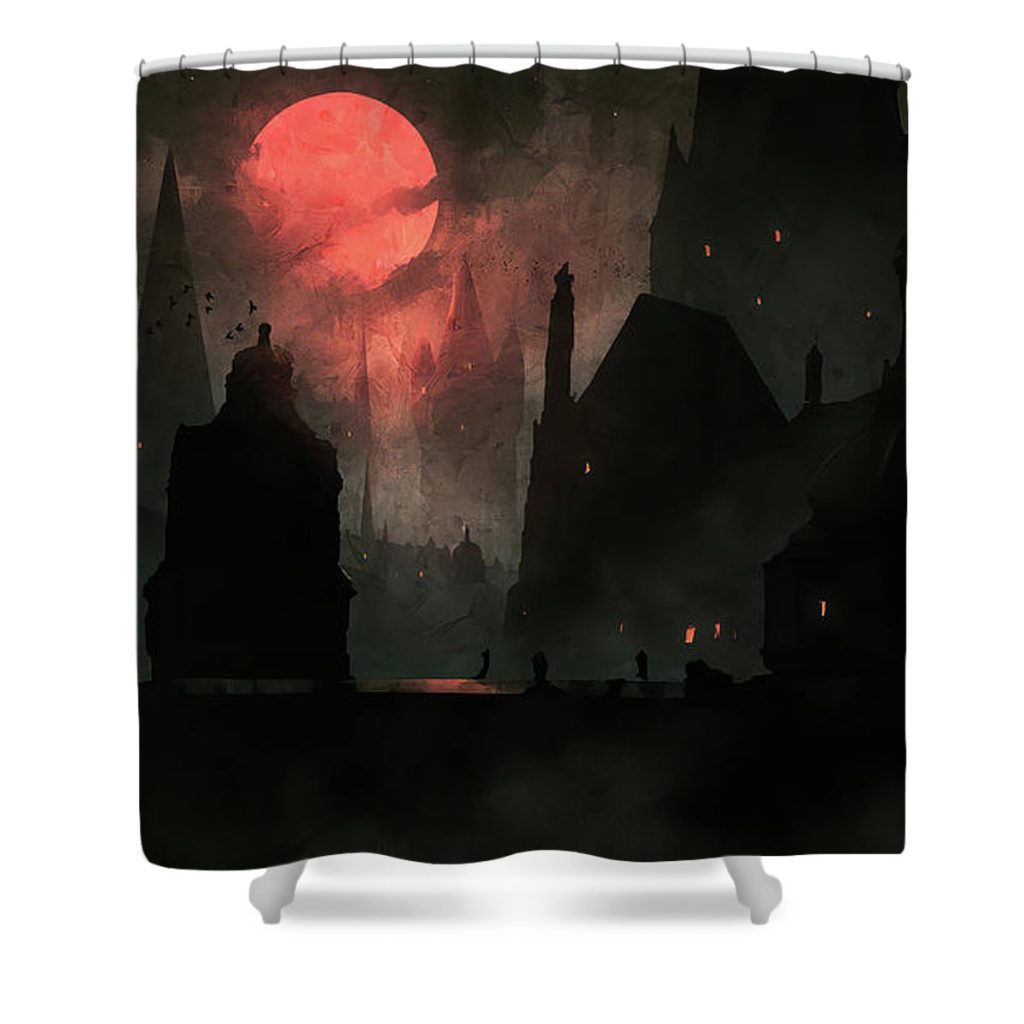 Yharnam  Bloodborne Shower Curtain